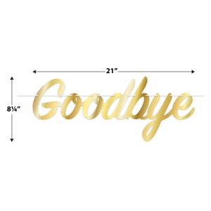 Bulk Foil Goodbye Streamer (12 Pkgs Per Case) by Beistle