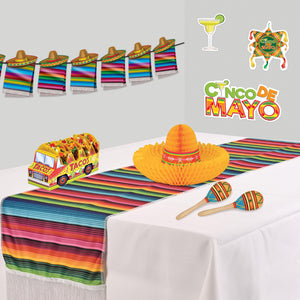 Bulk Fiesta Fabric Table Runner (12 Pkgs Per Case) by Beistle