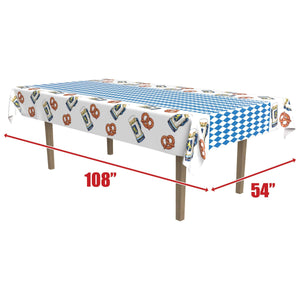 Bulk Oktoberfest Tablecover (12 Pkgs Per Case) by Beistle