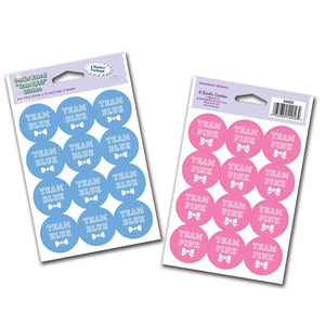 Team Blue/Team Pink Stickers - Bulk/24 Sticker Sheets