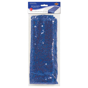 Bulk Sequined Table Runner - blue (Case of 12) by Beistle