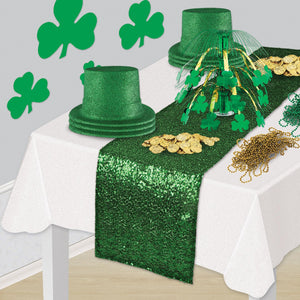 Bulk Sequined Table Runner - green (Case of 12) by Beistle