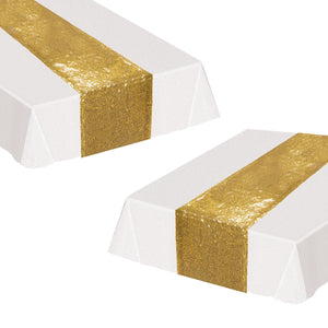 Bulk Sequined Table Runner (Case of 12) by Beistle