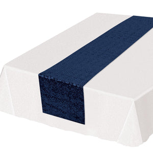 Sequined Party Table Runner - navy - Bulk 12 Pack