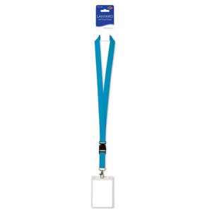 Lanyard with Card Holder, blue 