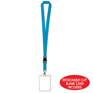 Lanyard with Card Holder, blue 