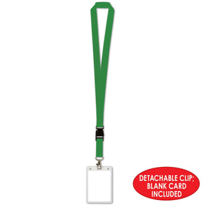 Lanyard with Card Holder, green 