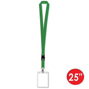 Lanyard with Card Holder, green 