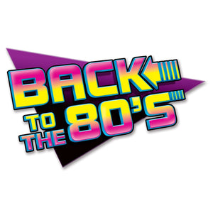 Back To The 80's Party Sign - Bulk/12 Signs