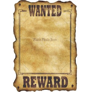 Western Wanted Party Sign - Bulk/12 Signs