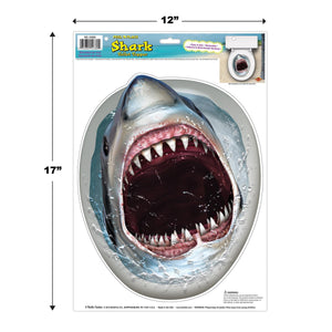 Shark Toilet Topper Peel 'N Place Clings