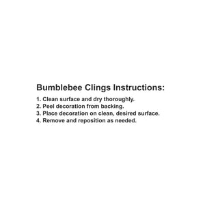 Bulk Bumblebee Clings (12 Sheets Per Case) by Beistle