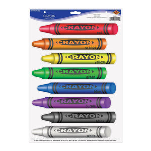 Crayons Peel 'N Place Clings