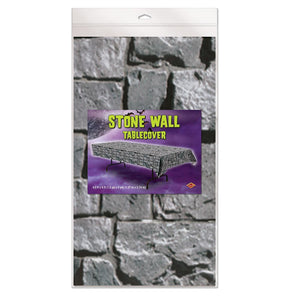 Bulk Stone Wall Tablecover (Case of 12) by Beistle