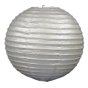 Party Paper Lanterns silver - Bulk 18 Pack