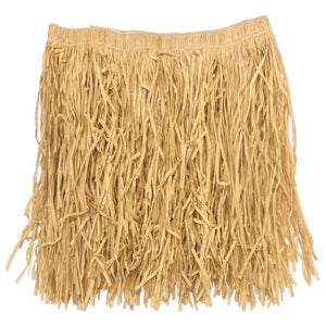 Adult Mini Hula Skirt - natural - Bulk 12 Pack