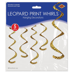 Printed Leopard Print Whirls