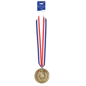 Gold Medal with Ribbon