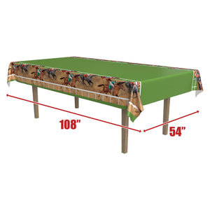 Bulk Horse Racing Tablecover (Case of 12) by Beistle