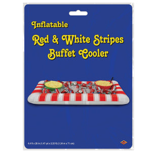 Inflatable Red&White Stripes Buffet Clr