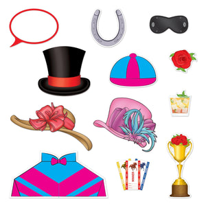 Horse Racing Party Photo Fun Signs - Bulk 144 Pack