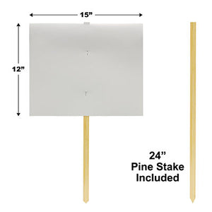 Beistle Bulk Party Blank Yard Sign - 6 Pack