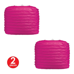 Square Paper Lanterns Cerise, party supplies, decorations, The Beistle Company, General Occasion, Bulk, General Party Decorations, Paper Lanterns