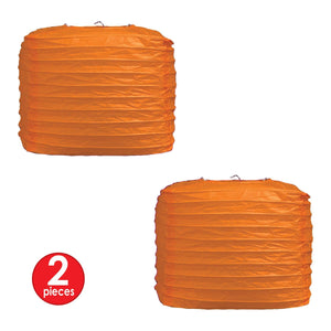 Square Paper Lanterns Orange, party supplies, decorations, The Beistle Company, General Occasion, Bulk, General Party Decorations, Paper Lanterns