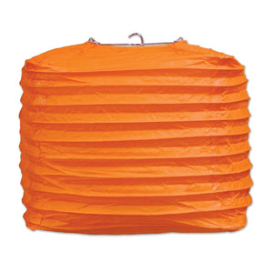 Orange Party Square Paper Lanterns - Bulk 24 Pack