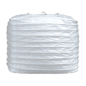 White Party Square Paper Lanterns - Bulk 24 Pack