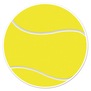 Tennis Ball Party Cutout - Bulk 12 Pack