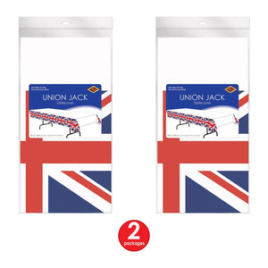 Union Jack Tablecover, party supplies, decorations, The Beistle Company, British, Bulk, Other Party Themes, Olympic Spirit - International Party Themes, British Themed Decorations 