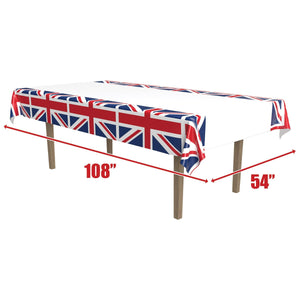 Union Jack Tablecover, party supplies, decorations, The Beistle Company, British, Bulk, Other Party Themes, Olympic Spirit - International Party Themes, British Themed Decorations 