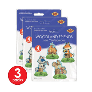 Bulk Woodland Friends Mini Centerpieces (Case of 48) by Beistle