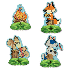 Woodland Friends Party Mini Centerpieces - Bulk 48 Pack