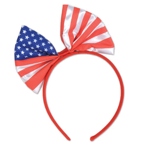 Patriotic Bow Headband - Bulk 12 Pack