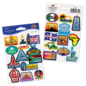 Passport Party Stickers - Bulk/24 Sticker Sheets