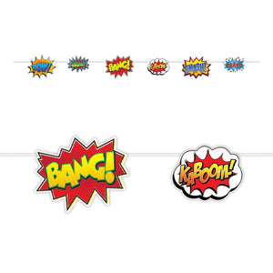 Hero Action Signs Party Streamer - Bulk 12 Pack