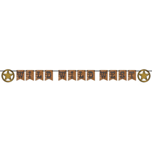 Wild Wild West Party Streamer - Bulk 12 Pack