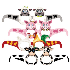 Bulk Farm Animal Eyeglasses (Case of 144) by Beistle