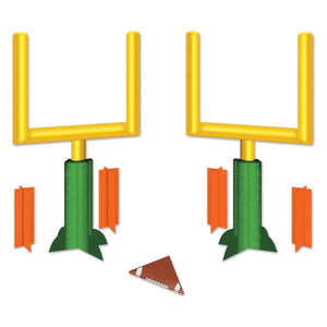 3-D Football Goal Post Party Centerpieces - Bulk 24 Pack