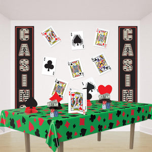 3-D Playing Card Centerpiece, party supplies, decorations, The Beistle Company, Casino, Bulk, Casino Party Supplies, Casino Party Decorations 