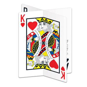 3-D Playing Card Party Centerpiece - Bulk 12 Pack