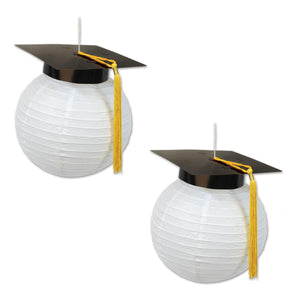 Grad Cap Paper Lanterns, party supplies, decorations, The Beistle Company, Graduation, Bulk, Graduation Party Supplies, Graduation Party Decorations, Miscellaneous Graduation Decorations