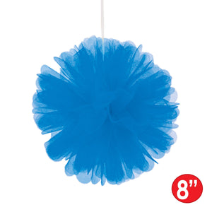 Tulle Balls Blue, party supplies, decorations, The Beistle Company, General Occasion, Bulk, General Party Decorations, Tulle Balls 