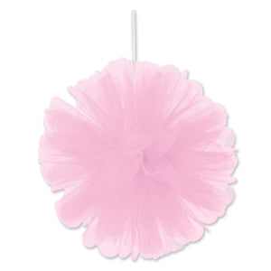 Party Pink Tulle Balls - Bulk 24 Pack