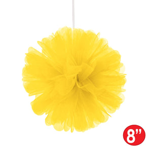 Tulle Balls Yellow, party supplies, decorations, The Beistle Company, General Occasion, Bulk, General Party Decorations, Tulle Balls 