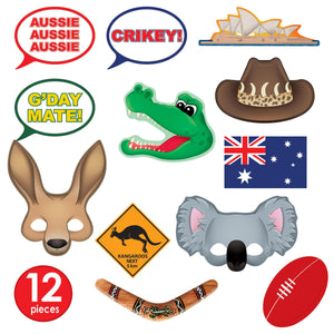 Australian Photo Fun Signs, party supplies, decorations, The Beistle Company, Australian, Bulk, Other Party Themes, Olympic Spirit - International Party Themes, Australian Themed Decorations