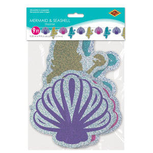 Bulk Mermaid & Seashell Streamer (Case of 12) by Beistle