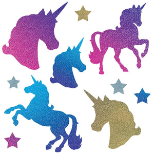 Unicorn Party Cutouts - Bulk 120 Pack